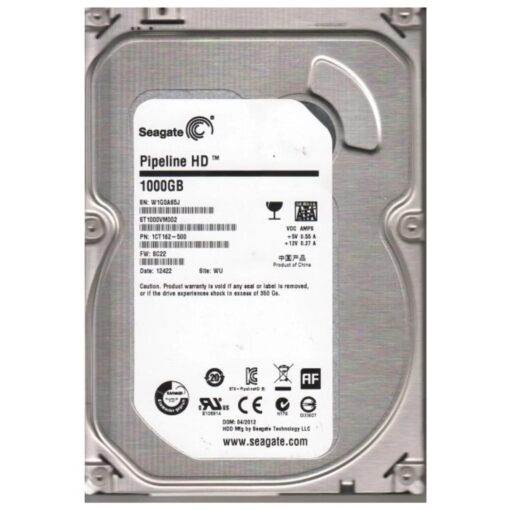 Disco Duro Seagate Pipeline Pull De 1 Tb, 3,5" Sata 3, 5900 Rpm - St1000vm002