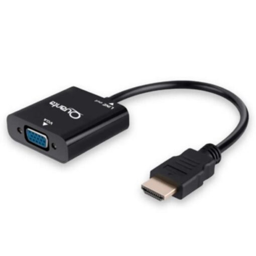 Adaptador Hdmi A Vga Quanta Qthdv34, Color Negro