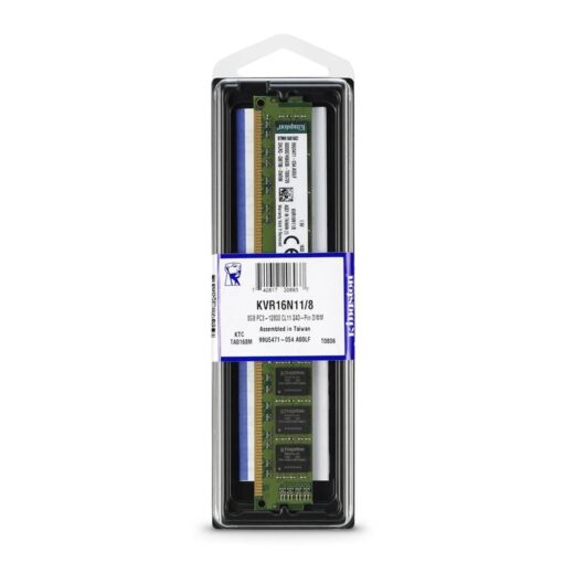 Memoria Ram Kingston Ddr3 De 8 Gb Y 1600 Mhz: Kvr16n11/8wp