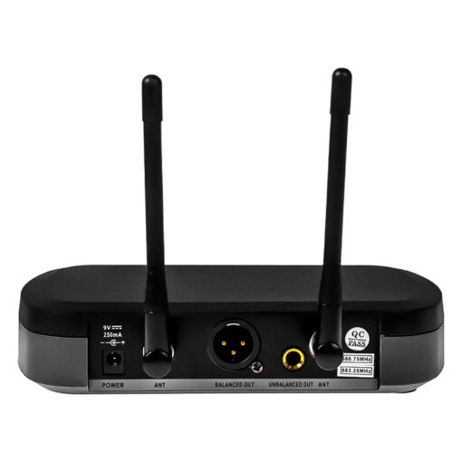 Alternative view of Micrófono Dinámico Quanta Qtmwu104 Wireless - Negro (2 Unidades)