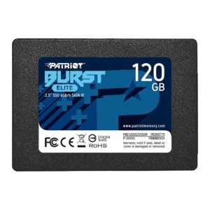 Unidad De Estado Sólido Patriot Burst Elite Sata 3 De 2,5" Y 120 Gb: Pbe120gs25ssdr