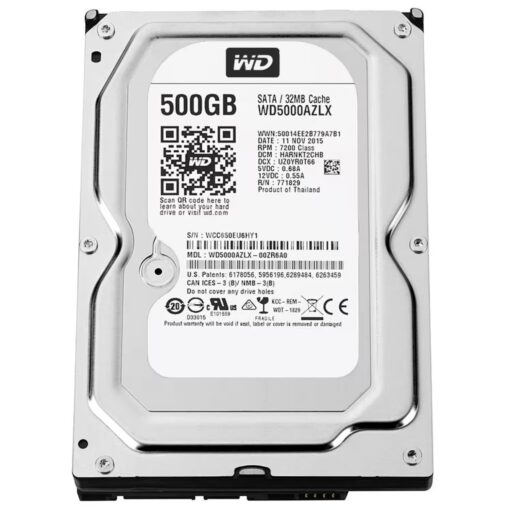 Hd Interno Western Digital Pull 500gb/ Sata3 / 3.5"/ (wd5000azxl)