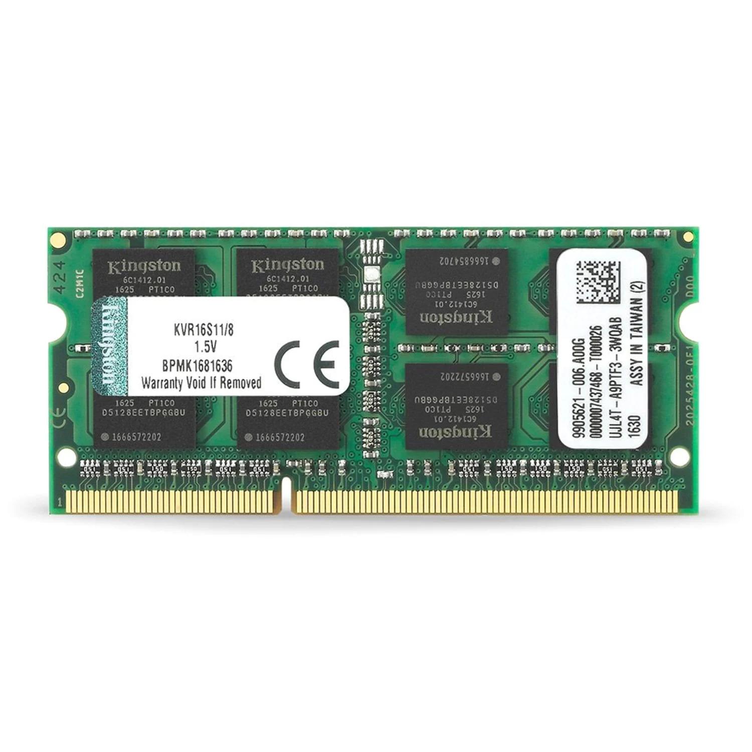 Memoria Ram Kingston Ddr3 De 8 Gb Y 1600 Mhz Para Notebook - Kvr16s11/8
