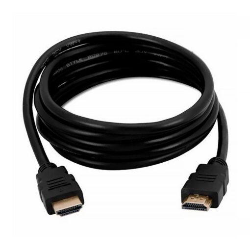 Cable Hdmi 3d/full Hd Quanta Qthdmi100 De 10 Metros, Color Negro