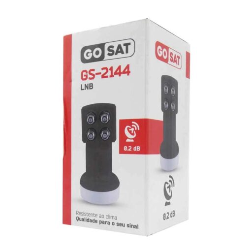 Alternative view of Lnb Gosat Gs-2144 B.ku / 0.2db / Con 4 Salidas - Negro