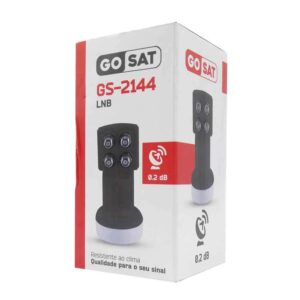 Lnb Gosat Gs-2144 B.ku / 0.2db / Con 4 Salidas - Negro - Imagen 4
