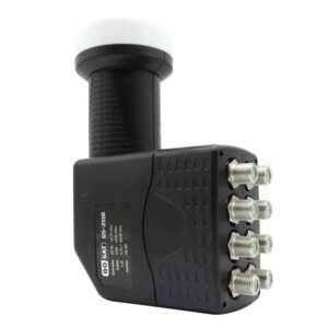 Lnb Gosat Gs-2118 Hd Banda Ku / 0.3db / Con 8 Salidas - Negro
