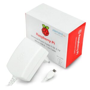 Fuente De Alimentación Para Raspberry Con Voltaje Automático - Color Blanco
