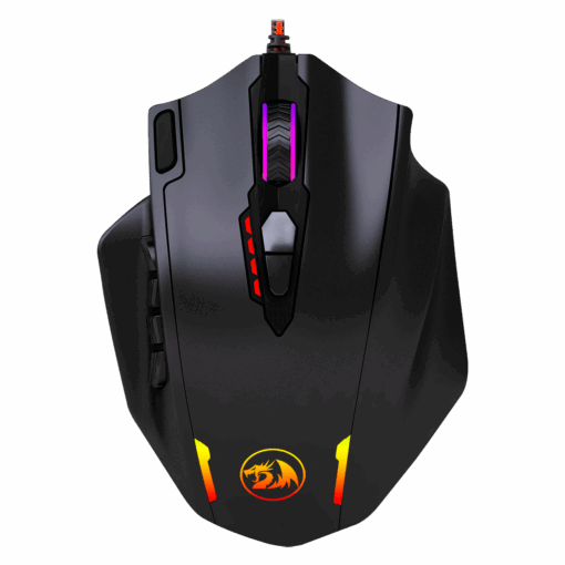 Mouse Para Juegos Usb Redragon Impact M908 Rgb 12400dpi - Negro