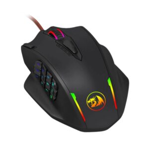 Mouse Para Juegos Usb Redragon Impact M908 Rgb 12400dpi - Negro - Imagen 2