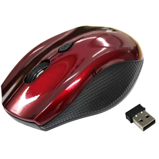 Mouse Mtek PMF433 1600 DPI Inalámbrico - Rojo