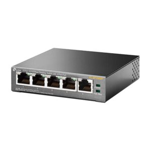 Switch Gigabit 4poe De 5 Puertos Y 100 Mbps Tp-link Tl-sf1005p, Color Gris - Imagen 2
