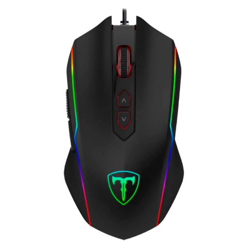 Mouse Para Juegos Con Cable T-dagger Sergeant De 4800 Ppp, Color Negro T-tgm202