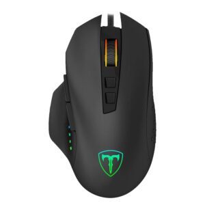 Mouse Para Juegos Con Cable Rgb T-dagger T-tgm203 Warrant Officer, 4800 Dpi, Color Negro