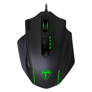 Mouse Para Juegos T-dagger Major Con Cable De 8000 Ppp, Color Negro Ttgm-303