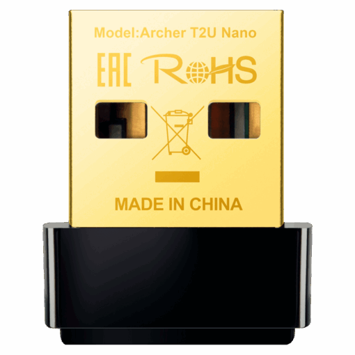 Adaptador Nano Inalámbrico De Banda Dual Ac600 Tp-link Archer T2u - Negro