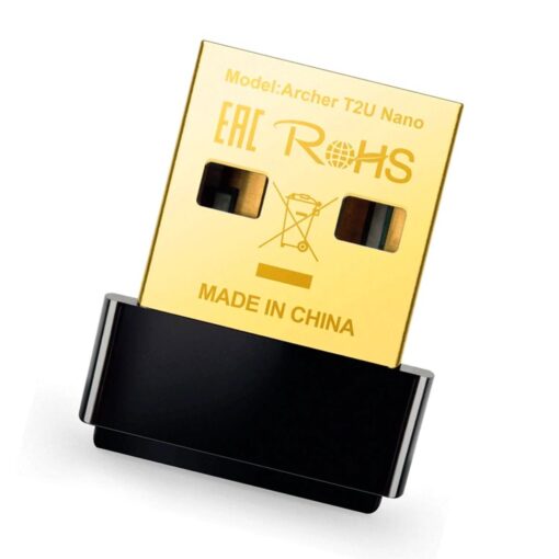 Alternative view of Adaptador Nano Inalámbrico De Banda Dual Ac600 Tp-link Archer T2u - Negro