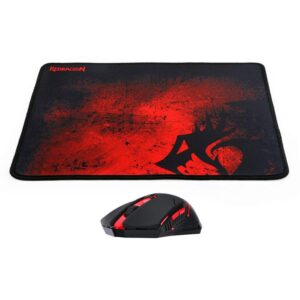Kit De Ratón Y Alfombrilla Para Gamers Redragon, Color Negro Y Rojo (m601wl-ba) - Imagen 2