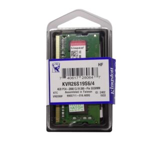 Memoria Ram Kingston Ddr4 De 4 Gb Y 2666 Mhz Para Portátiles - Kvr26s19s6/4 - Imagen 4