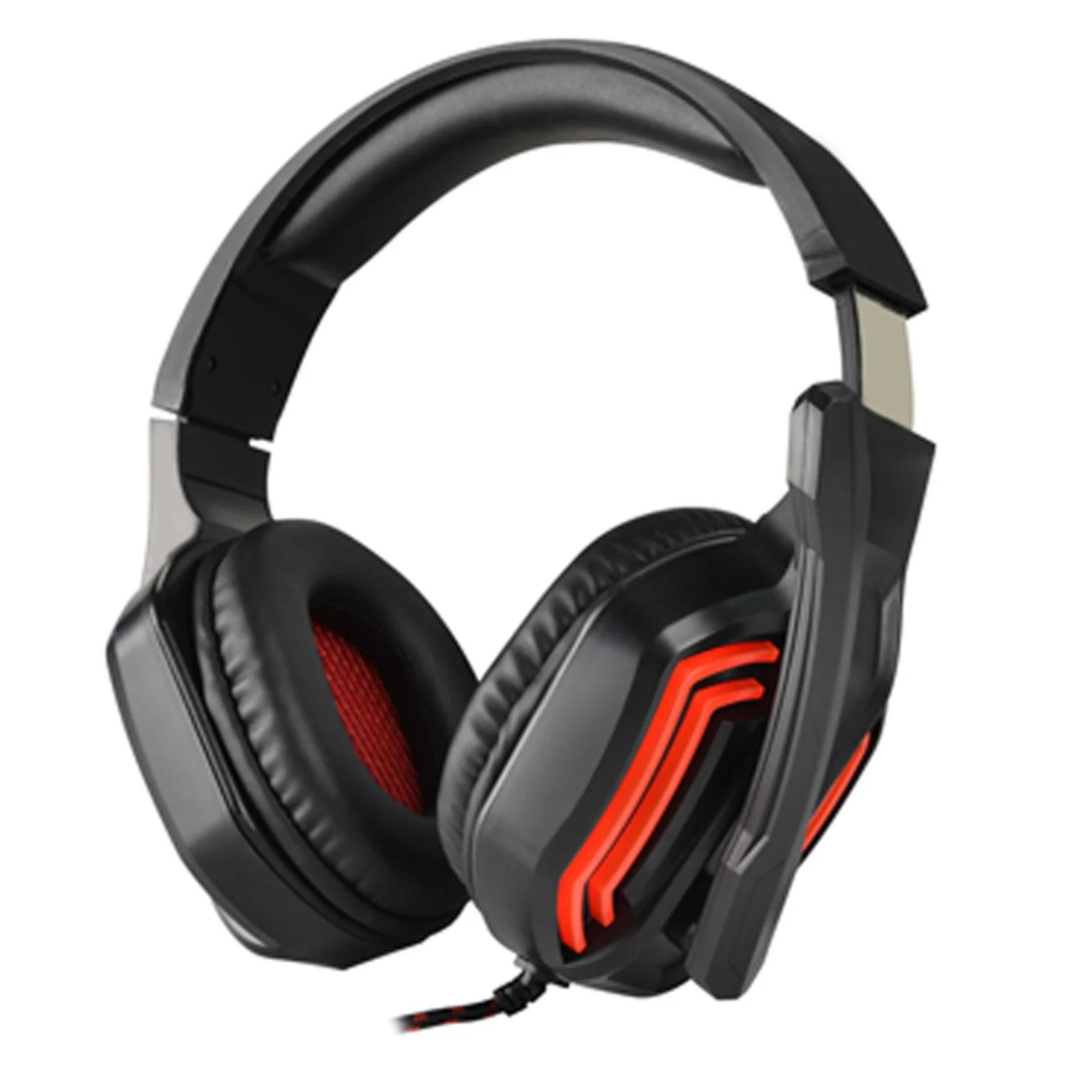 Auriculares Para Juegos Satellite Ae-361r Led Usb P2 - Negro