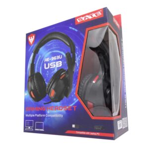 Auriculares Para Juegos Usb Satellite Ae-363, Color Negro - Imagen 4
