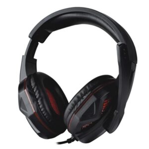 Auriculares Con Cable Para Juegos Satellite Ae-364, Color Rojo Y Negro - Imagen 2