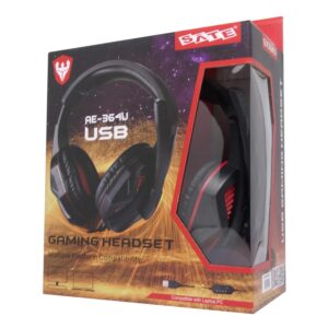 Auriculares Con Cable Para Juegos Satellite Ae-364, Color Rojo Y Negro - Imagen 3