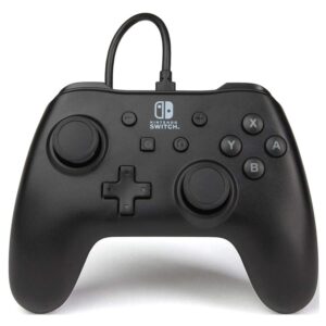 Control Con Cable Powera Para Nintendo Switch, Color Negro Mate (pwa-a-2025)