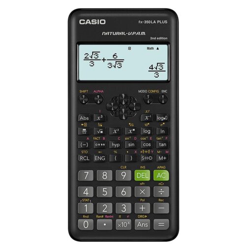 Calculadora Científica Casio Fx-350la Plus 2.ª Edición, Color Negro
