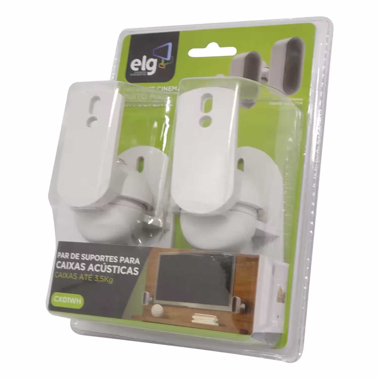 Soporte Para Cajas De Sonido ELG CX01W - Blanco - Imagen 3