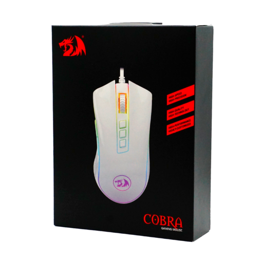 Mouse Para Juegos Redragon M711w Cobra 10000 Dpi - Blanco