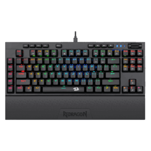 Teclado Para Juegos Con Cable Redragon Broadsward Rgb, Interruptor Azul, Negro K588rgb