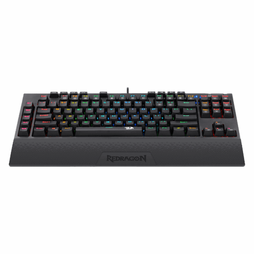 Alternative view of Teclado Para Juegos Con Cable Redragon Broadsward Rgb, Interruptor Azul, Negro K588rgb