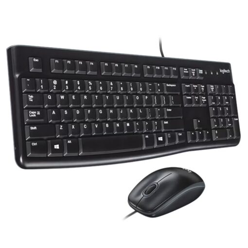 Mouse Y Teclado Con Cable Logitech MK-120 / Inglés - Negro (920-002565)