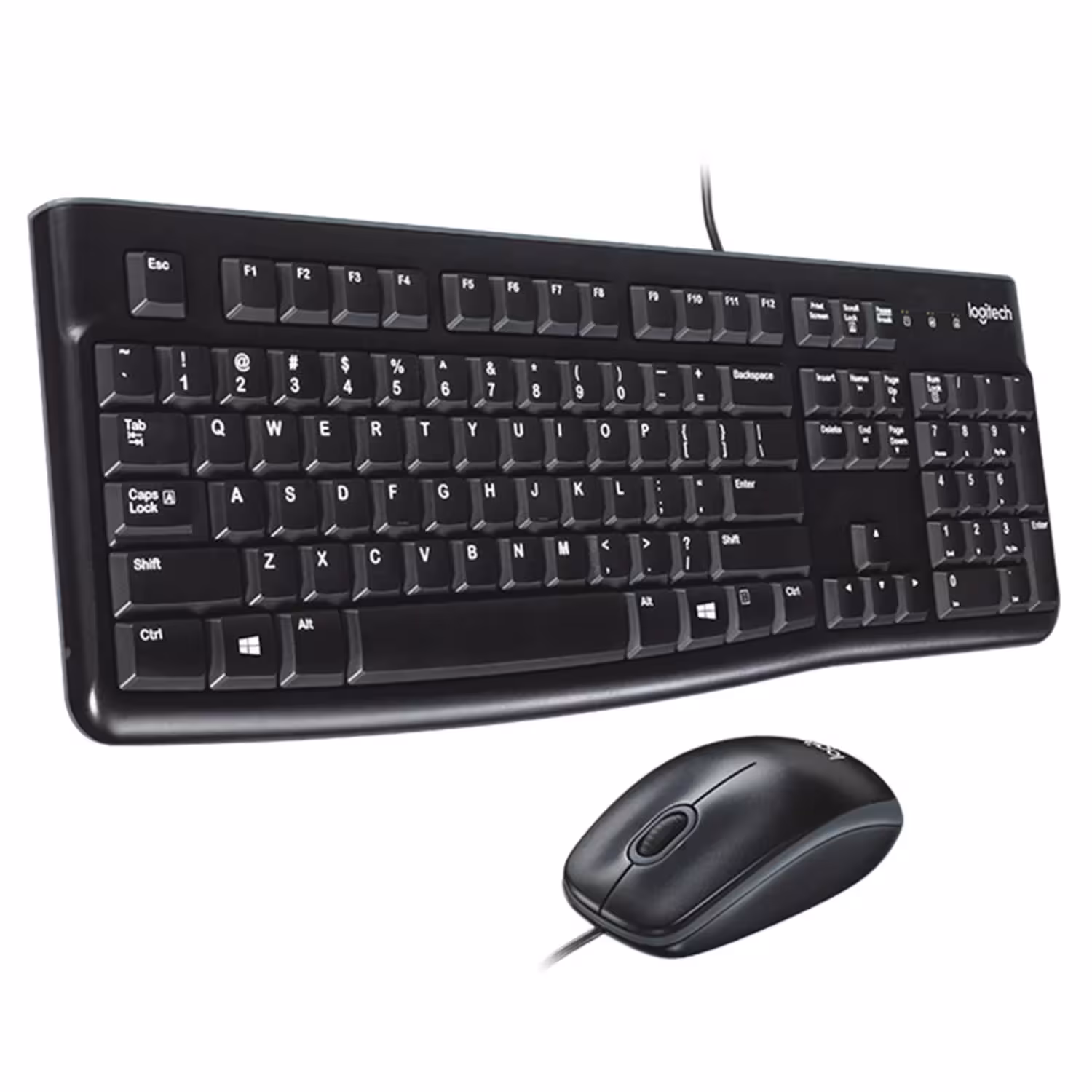 Mouse Y Teclado Con Fio Logitech Mk-120 / Inglês - Negro (920-002565)
