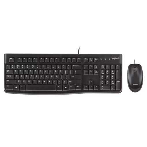 Alternative view of Mouse Y Teclado Con Cable Logitech MK-120 / Inglés - Negro (920-002565)