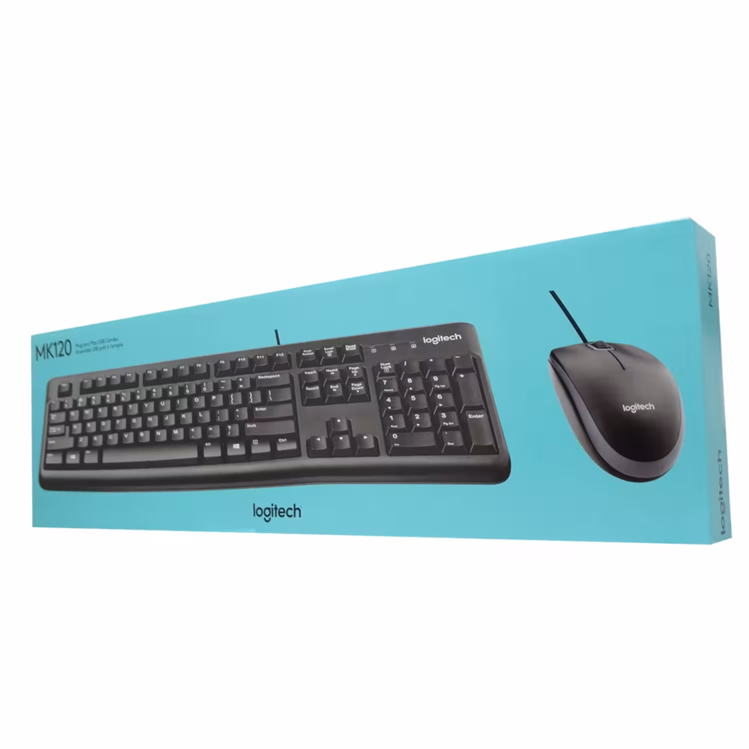 Mouse Y Teclado Con Fio Logitech Mk-120 / Inglês - Negro (920-002565) - Imagen 3