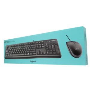 Mouse Y Teclado Con Cable Logitech MK-120 / Inglés - Negro (920-002565) - Imagen 6