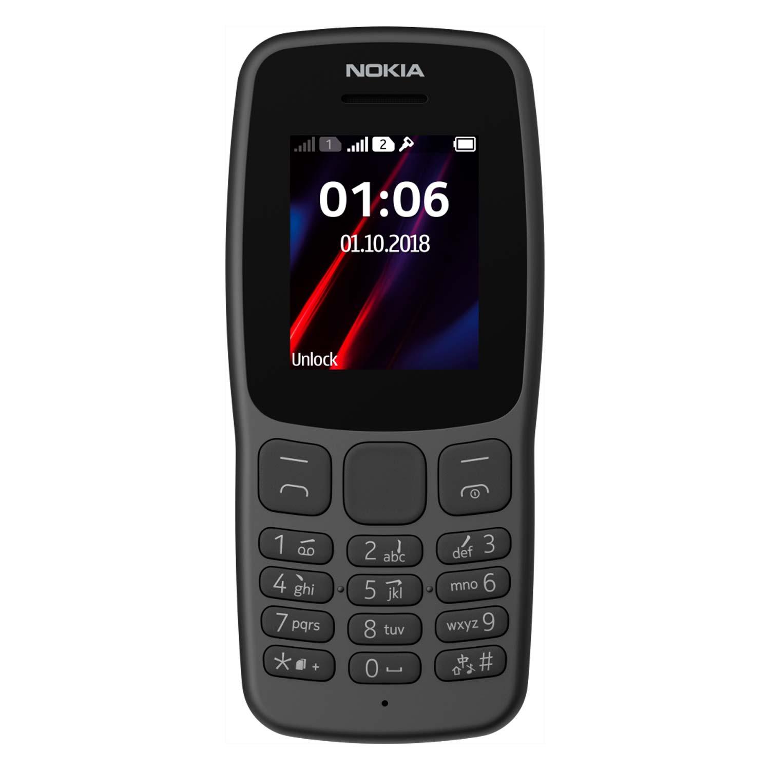Alternative view of Nokia 106 Ta-1190 4 Mb 4 Mb Ram Sim Único Pantalla De 1,8" - Negro