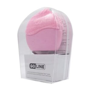 Limpiador Y Massageador Facial GoLine Silicone USB 300mAh - Rosa - Imagen 3