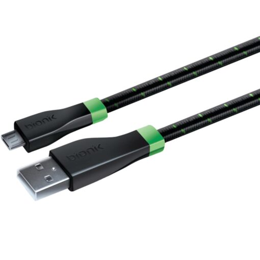Cable Lynx Bionik Para Xbox One, Negro Y Verde (bnk-9012)