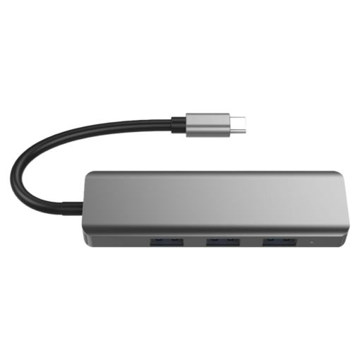 A-hubc52 Adaptador De Concentrador Satelital 5 En 1 Usb-c - Gris