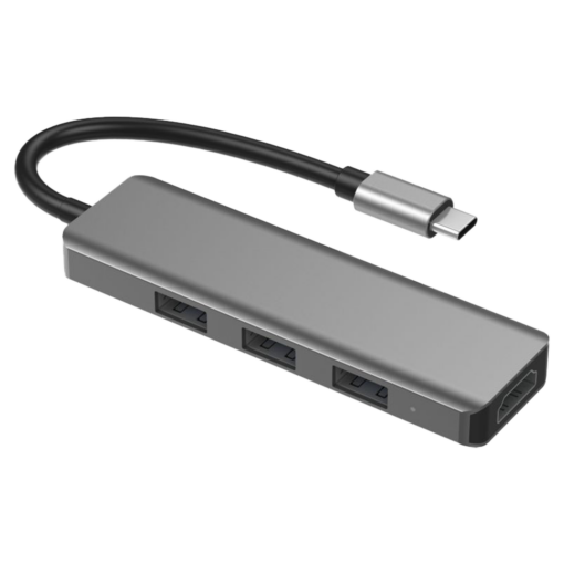 Alternative view of A-hubc52 Adaptador De Concentrador Satelital 5 En 1 Usb-c - Gris
