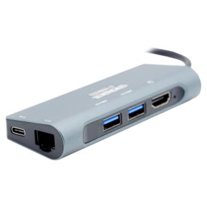 Adaptador Concentrador Usb-c 7 En 1 Satellite A-hubc53 - Gris - Imagen 2