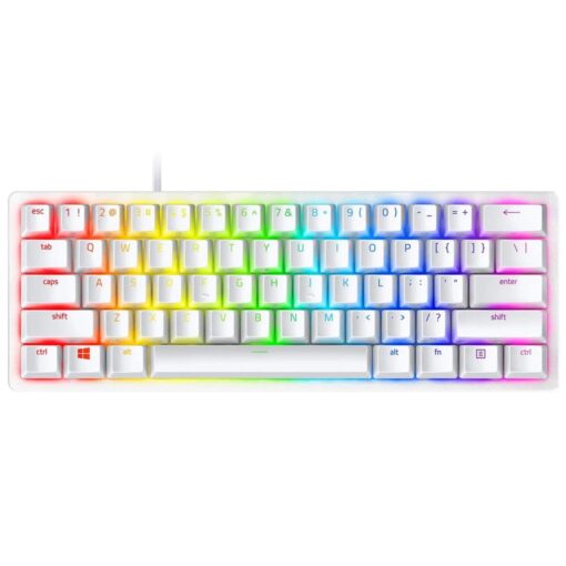 Teclado Para Juegos Rgb Razer Huntsman Mini Rz03-03390300-r3m1 Con Interruptor Morado Y Blanco
