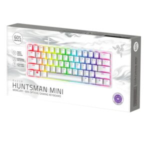Teclado Para Juegos Rgb Razer Huntsman Mini Rz03-03390300-r3m1 Con Interruptor Morado Y Blanco - Imagen 4
