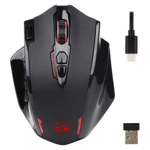 Mouse Inalámbrico Para Juegos Redragon Impact Elite M913 Rgb De 16000 Dpi, Color Negro - Imagen 2