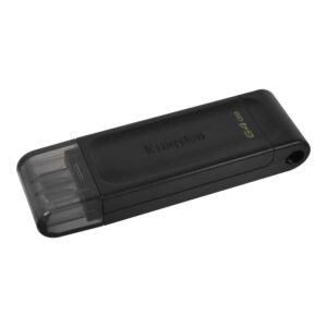 Unidad Flash Usb-c/usb 3.2 Datatraveler De 64 Gb De Kingston, Color Negro Dt70/64 Gb - Imagen 2