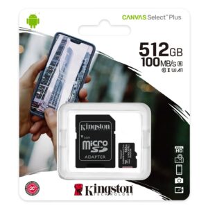 Tarjeta De Memoria Kingston Micro Sd 512 Gb 100 Mb C10 - Sdcs2/512 Gb