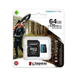 Tarjeta De Memoria Micro Sd Kingston Canvas Go Plus De 64 Gb U3 De 170 Mbs - Sdcg3/64 Gb - Imagen 3